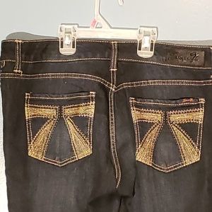 Women's seven 7 Flare leg jeans size 14 7's pocket